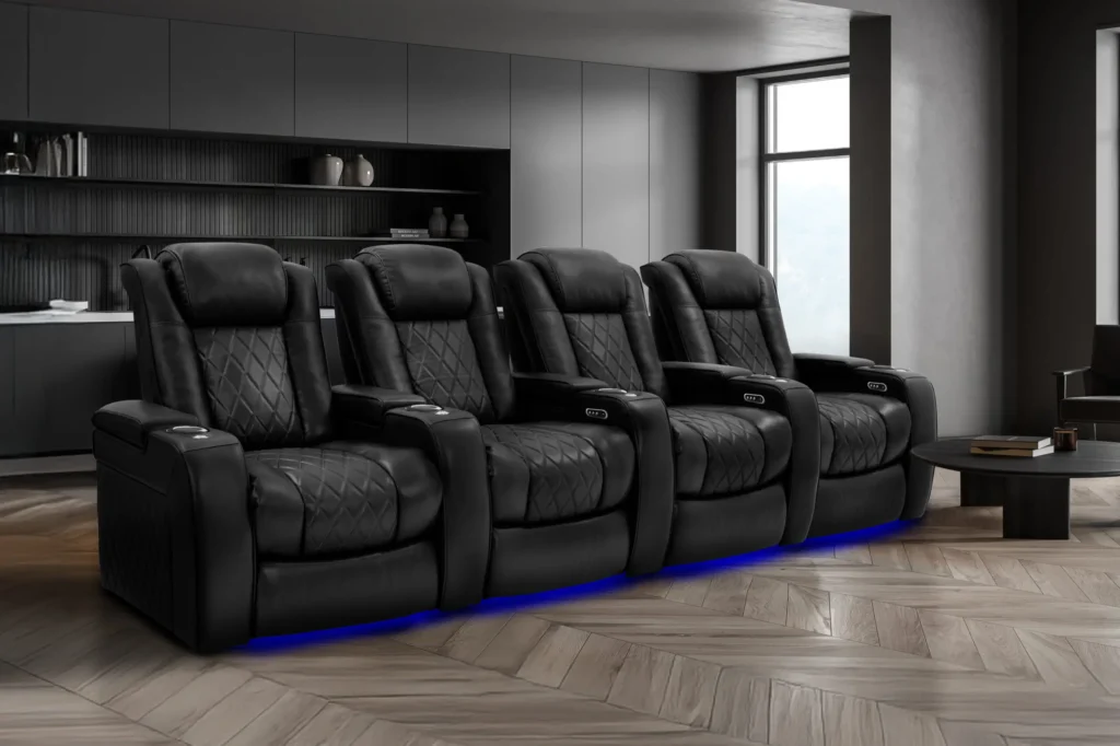 Reclinersofa 4 Seater Home Theater Seating Collection (Every home theater seating row of four variant）