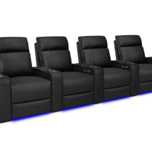 Piacenza Power Headrest Valencia Theater Seating - Row of 4
