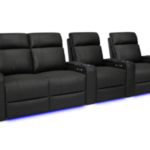 Piacenza Power Headrest Valencia Theater Seating - Row of 4 Loveseat Left