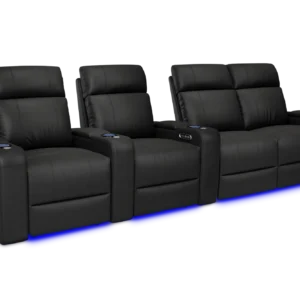 Piacenza Power Headrest Valencia Theater Seating - Row of 4 Loveseat Right