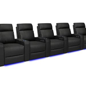 Piacenza Power Headrest Valencia Theater Seating - Row of 5