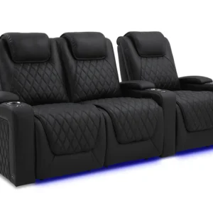 Oslo Luxury Home Theater Seating - Row of 3 Loveseat Left