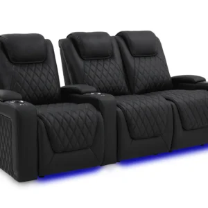 Oslo Luxury Home Theater Seating - Row of 3 Loveseat Right