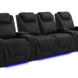 Oslo Luxury Home Theater Seating - Row of 4 Loveseat Center