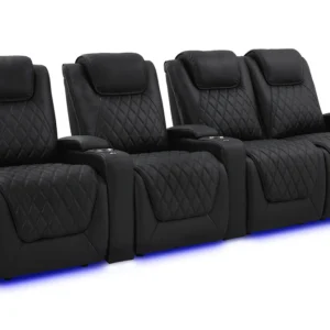 Oslo Luxury Home Theater Seating - Row of 4 Loveseat Right