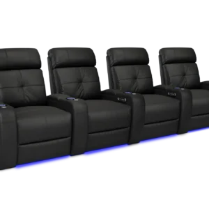 Verona Power Headrest Home Theater Seating - Row of 4