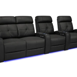 Verona Power Headrest Home Theater Seating - Row of 4 Loveseat Left